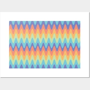 tropical wave pattern Posters and Art